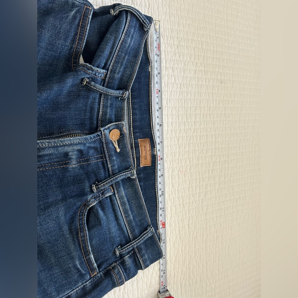 MOTHER-THE HUSTLER ANKLE FRAY Straight,cropped Jeans - Picture 4 of 7